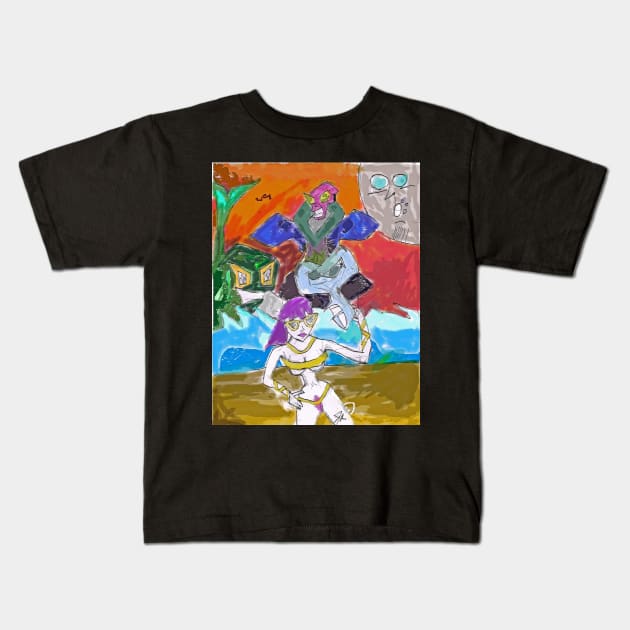 Flexibility is a must Kids T-Shirt by Jano Ryusaru